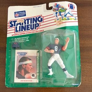 Vintage Starting Lineup Jim McMahon Collectible Figure NFL Chicago Bears Kenner